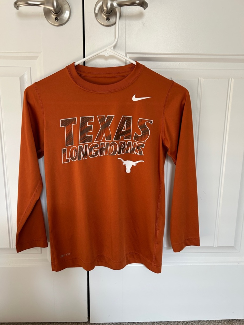 Nike Kids Long-Sleeve Texas Longhorns Burnt Orange Tee